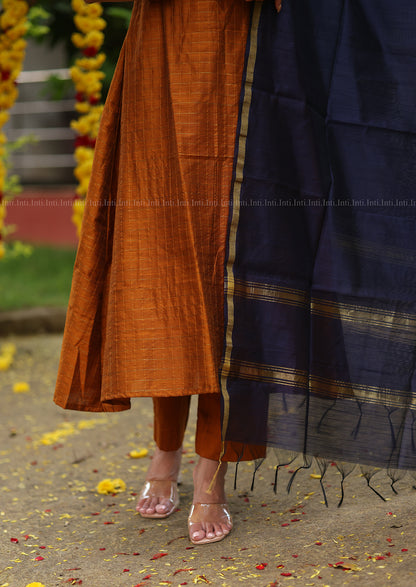 Rust & Night Salwar Suit