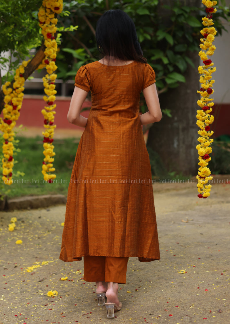 Rust & Night Salwar Suit
