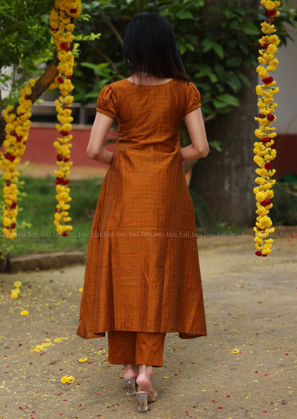Rust & Night Salwar Suit