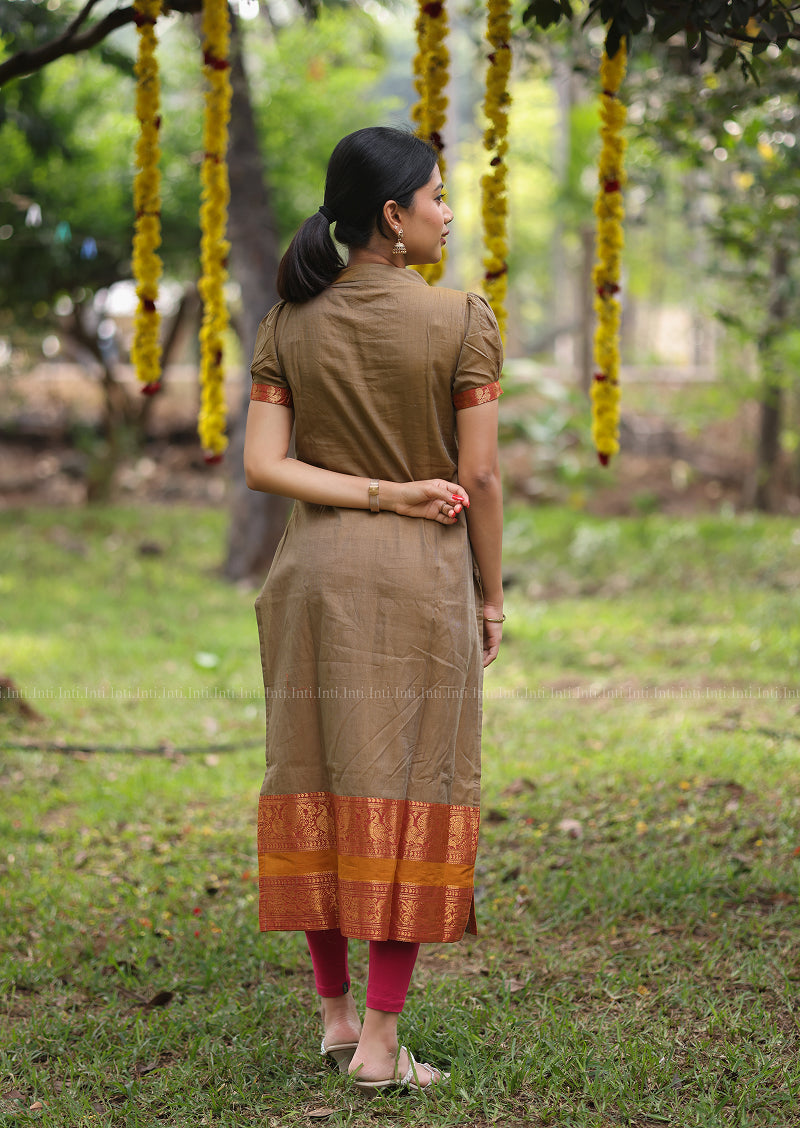 Saffron Luxe Top & Dupatta Set