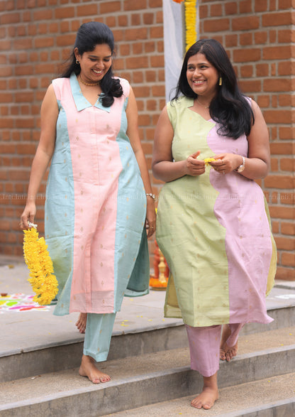 Mint Peach Top & Pant Set
