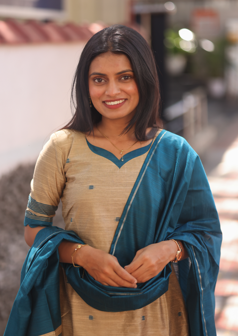 Sandy Blue Salwar Suit
