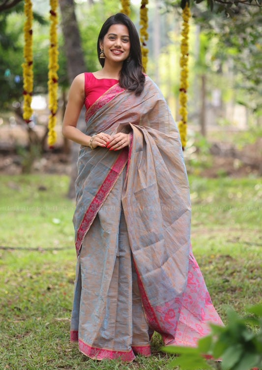 Silken Blush Saree