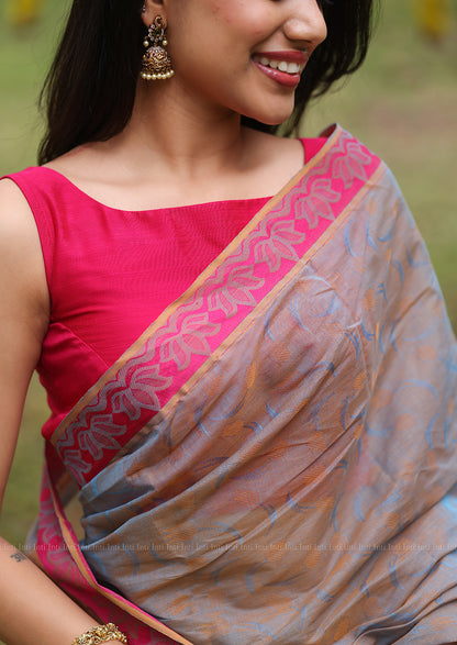 Silken Blush Saree
