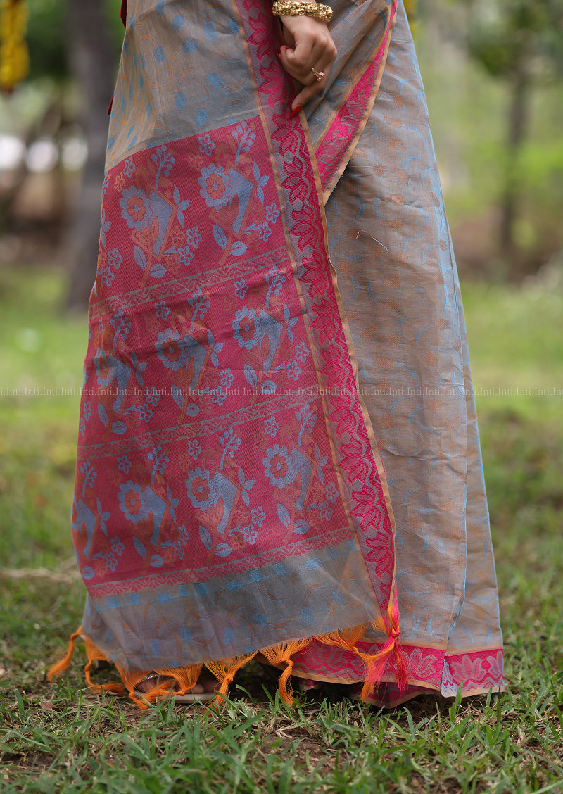 Silken Blush Saree