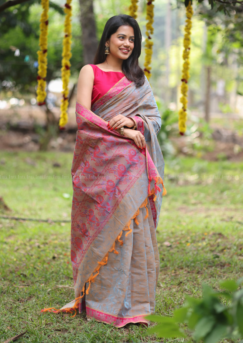 Silken Blush Saree