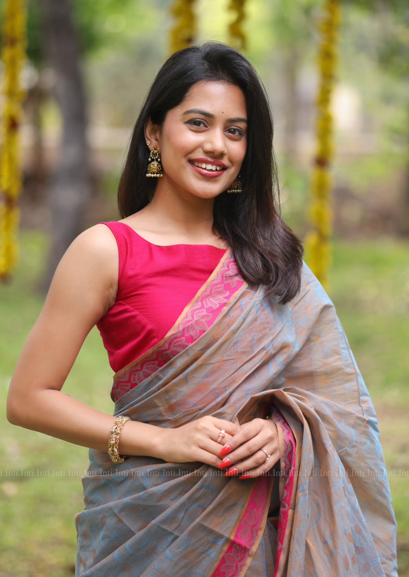 Silken Blush Saree