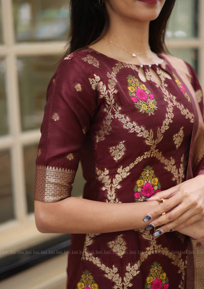 Sindoori Weave Salwar Suit