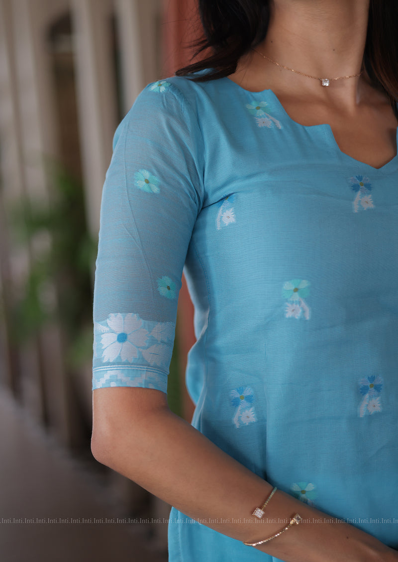 Sky Serenade Top & Dupatta Set