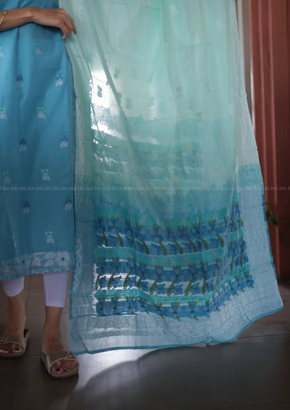Sky Serenade Top & Dupatta Set