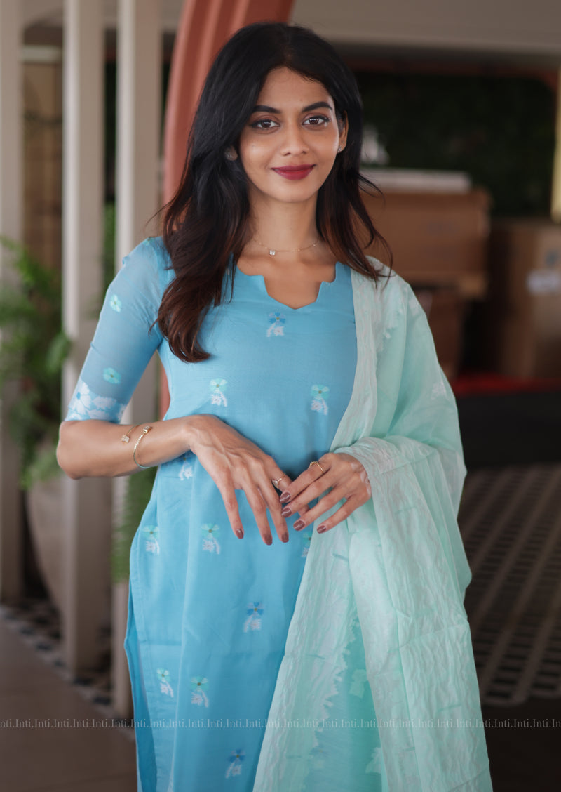 Sky Serenade Top & Dupatta Set