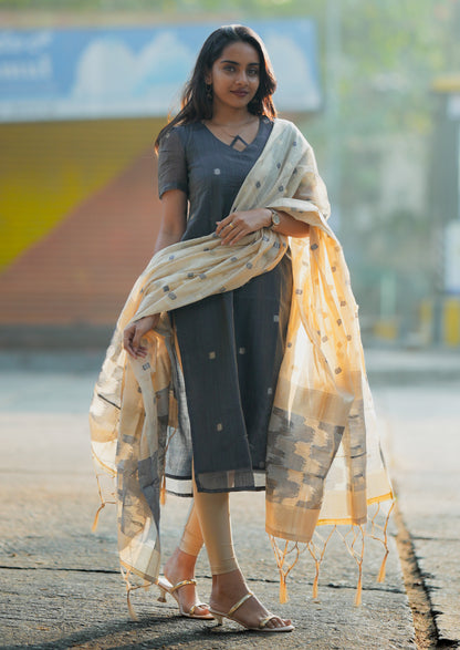 Smokey Moon Top & Dupatta Set