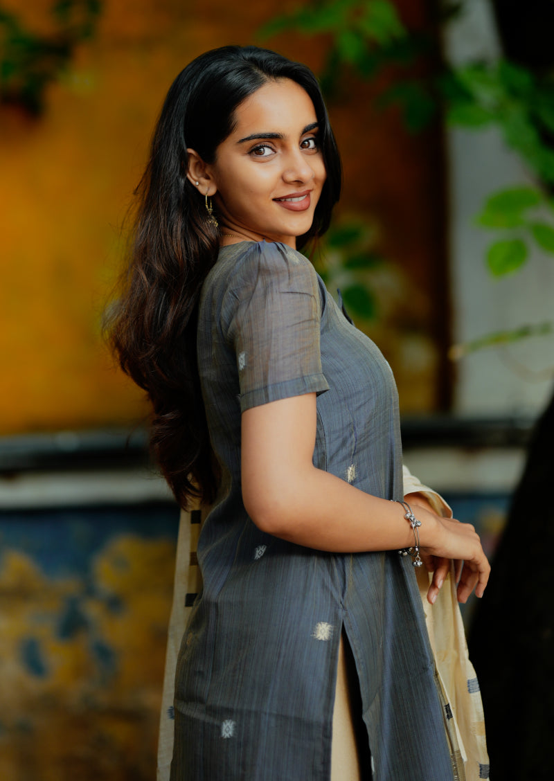 Smokey Moon Top & Dupatta Set