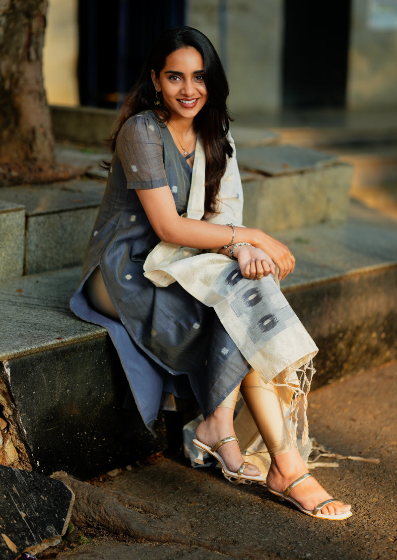 Smokey Moon Top & Dupatta Set