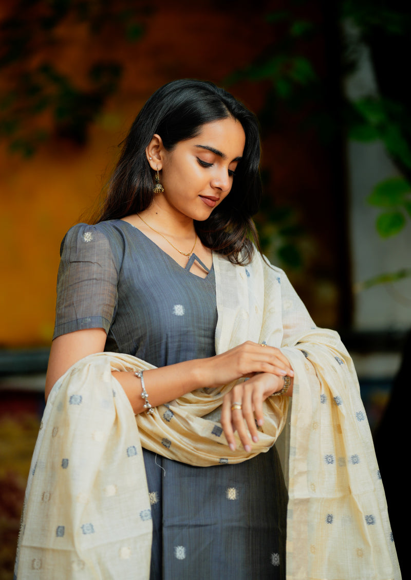 Smokey Moon Top & Dupatta Set