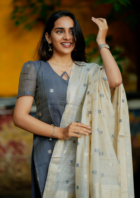 Smokey Moon Top & Dupatta Set