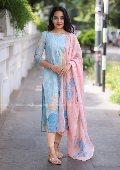 Snow Glint Top & Dupatta Set