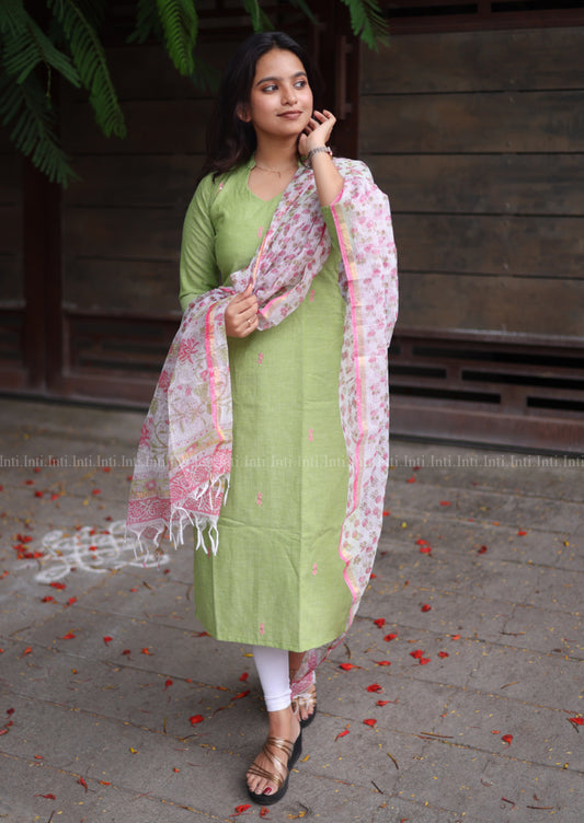Spring Glance Whimsy Top & Dupatta Set