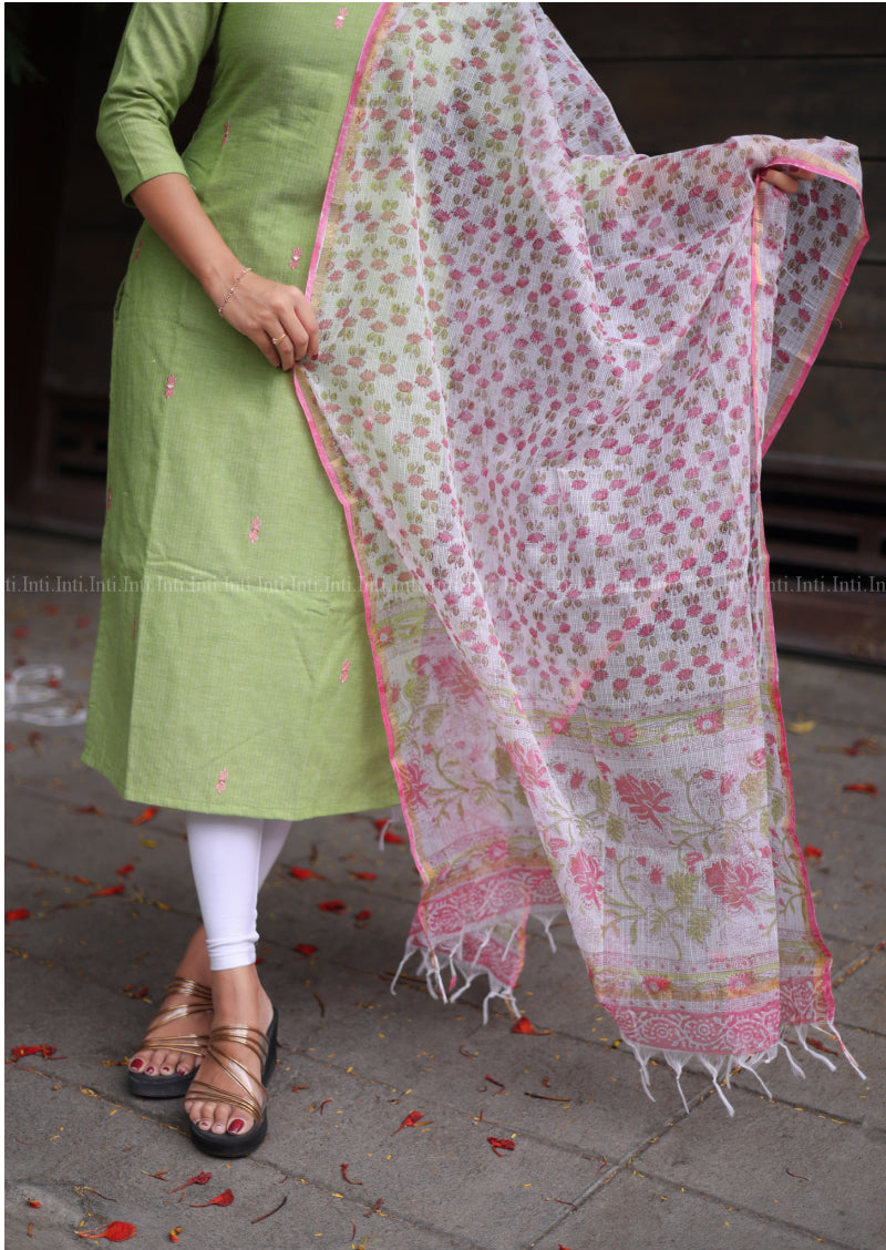 Spring Glance Whimsy Top & Dupatta Set