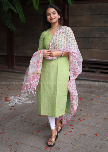 Spring Glance Whimsy Top & Dupatta Set