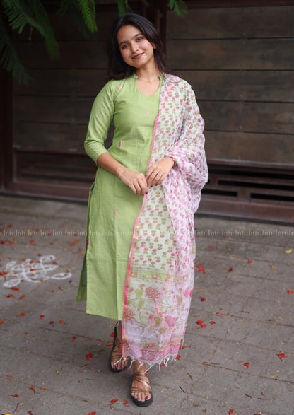 Spring Glance Whimsy Top & Dupatta Set