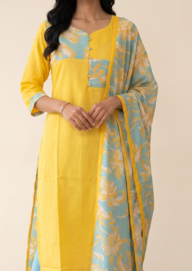 Sun Porsch Top & Dupatta Set