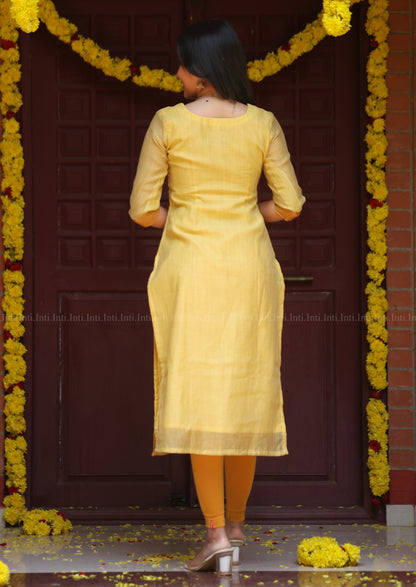 Sunbeam Silk Top & Dupatta Set