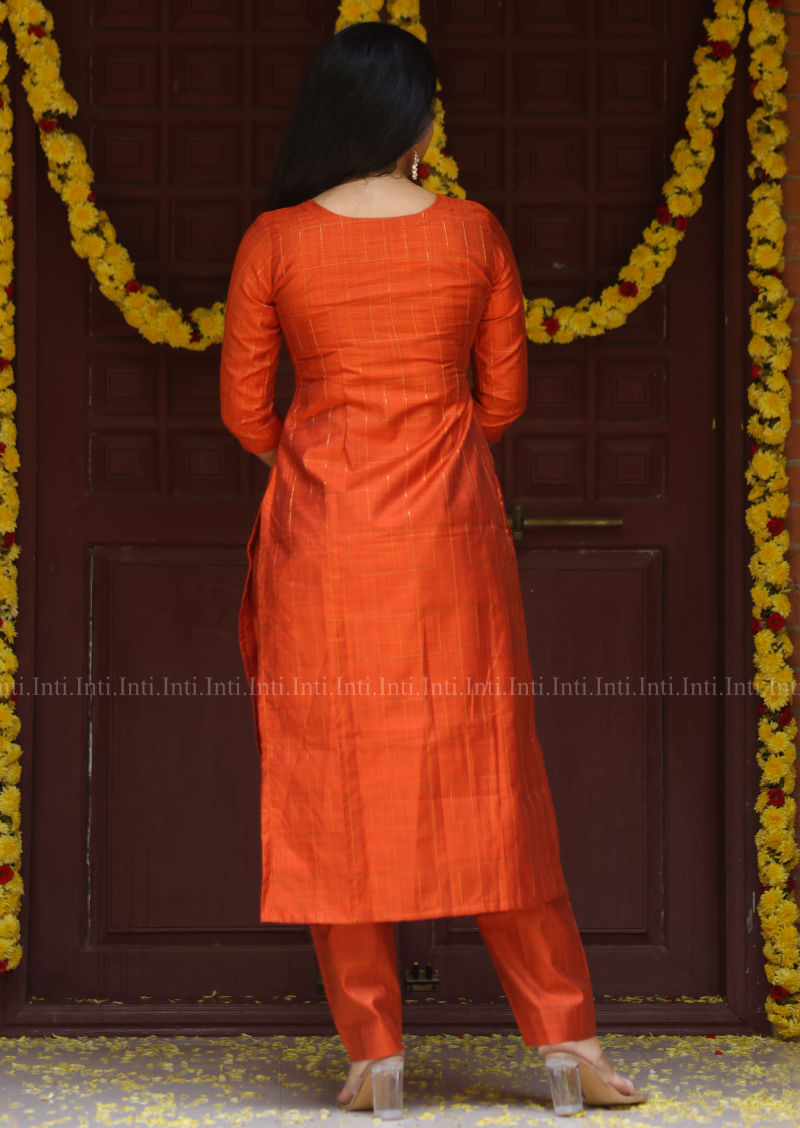 Tangerine Royale Salwar Suit
