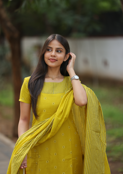 Tara Mustard Salwar Suit