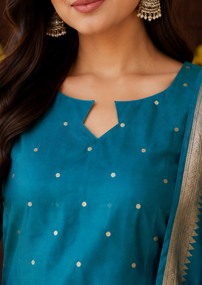 Teal Radiance Salwar Suit