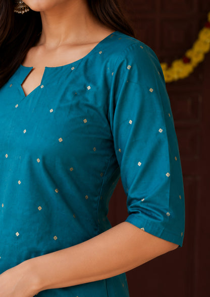 Teal Radiance Salwar Suit