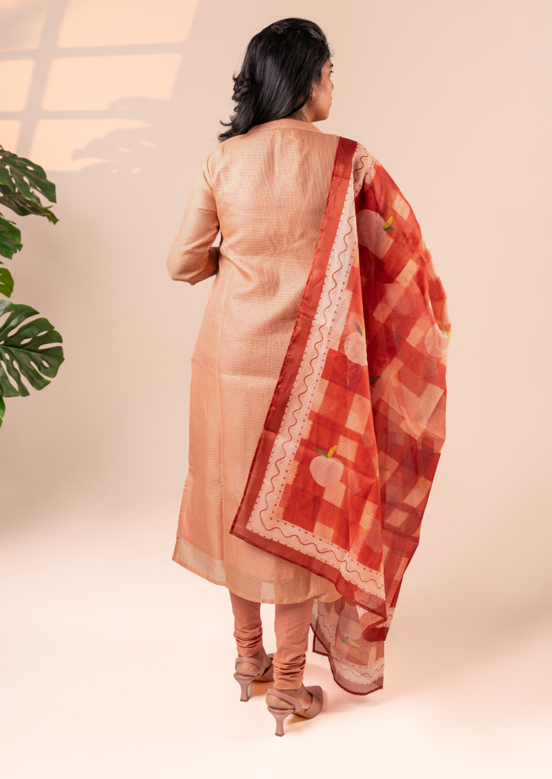 Terra Glow Top & dupatta Set
