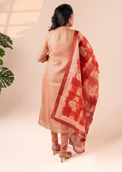 Terra Glow Top & dupatta Set