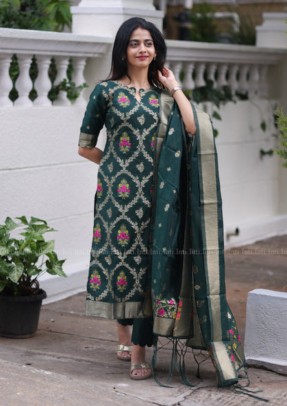 The Emerald Weave Salwar Suit