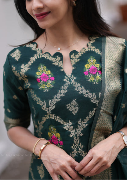 The Emerald Weave Salwar Suit