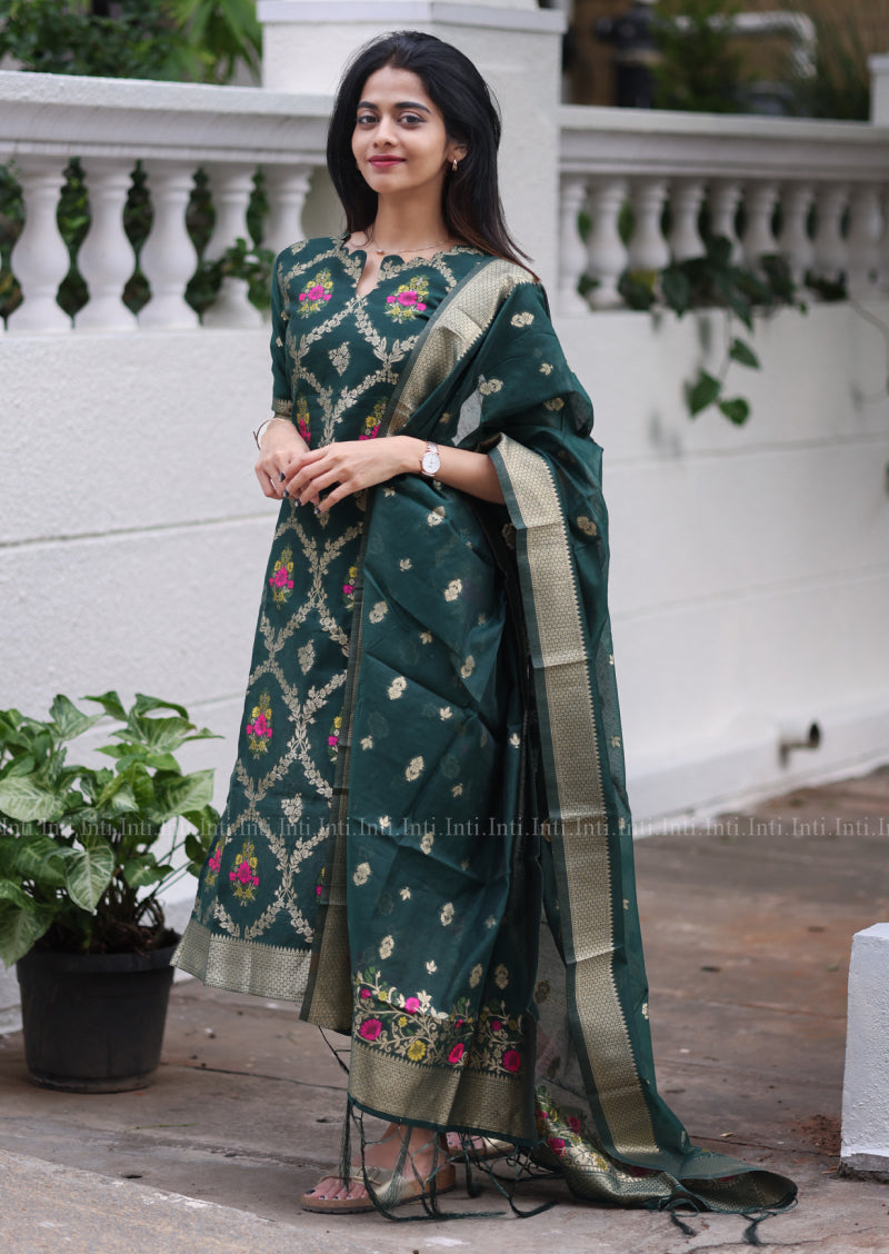 The Emerald Weave Salwar Suit