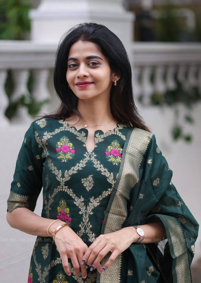 The Emerald Weave Salwar Suit