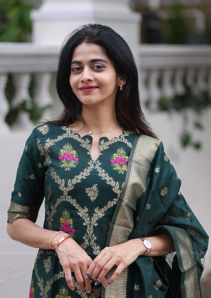 The Emerald Weave Salwar Suit