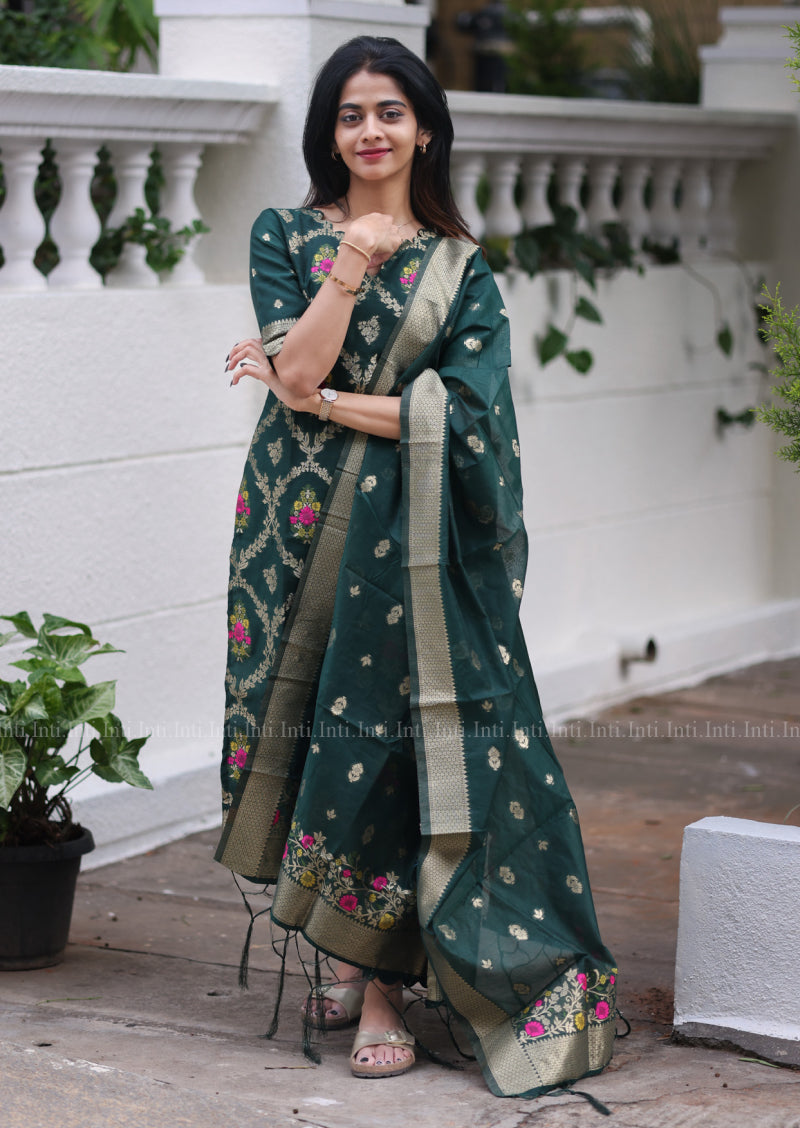 The Emerald Weave Salwar Suit