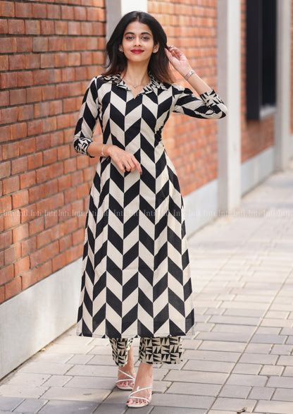 Geo Block Top & Pant Set