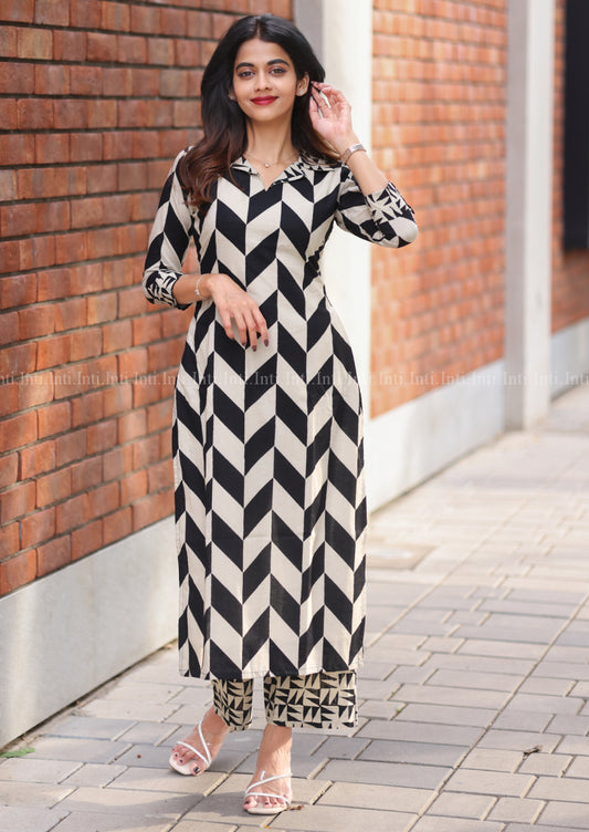Geo Block Top & Pant Set