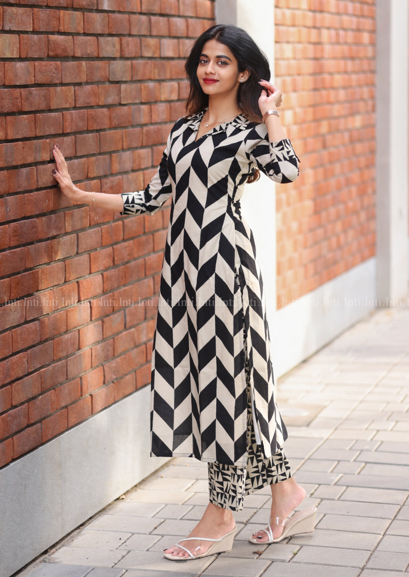 Geo Block Top & Pant Set