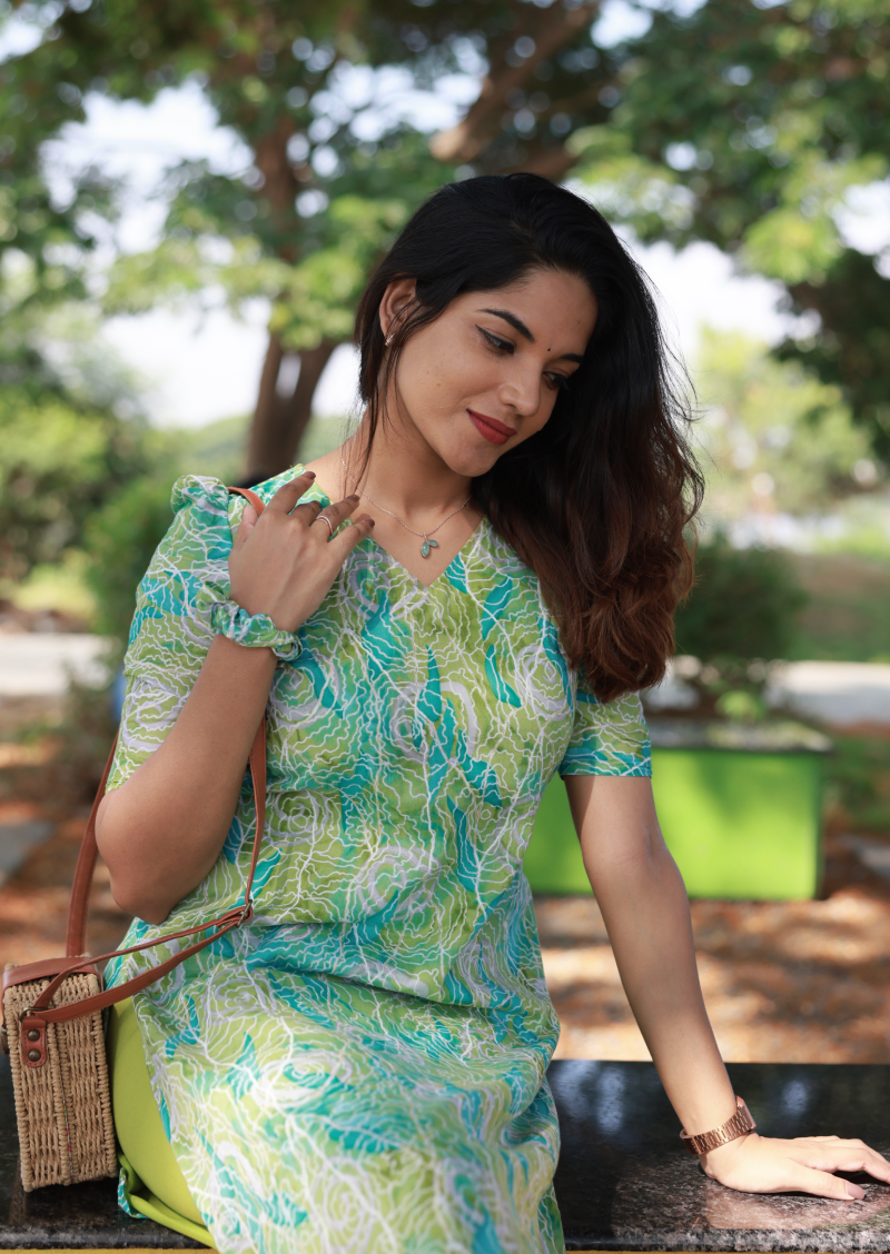 Tropical Plume Kurti