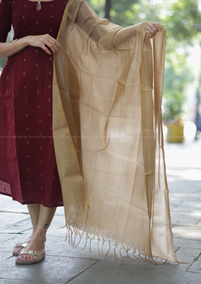 Tulip Wine Story Top & Dupatta Set