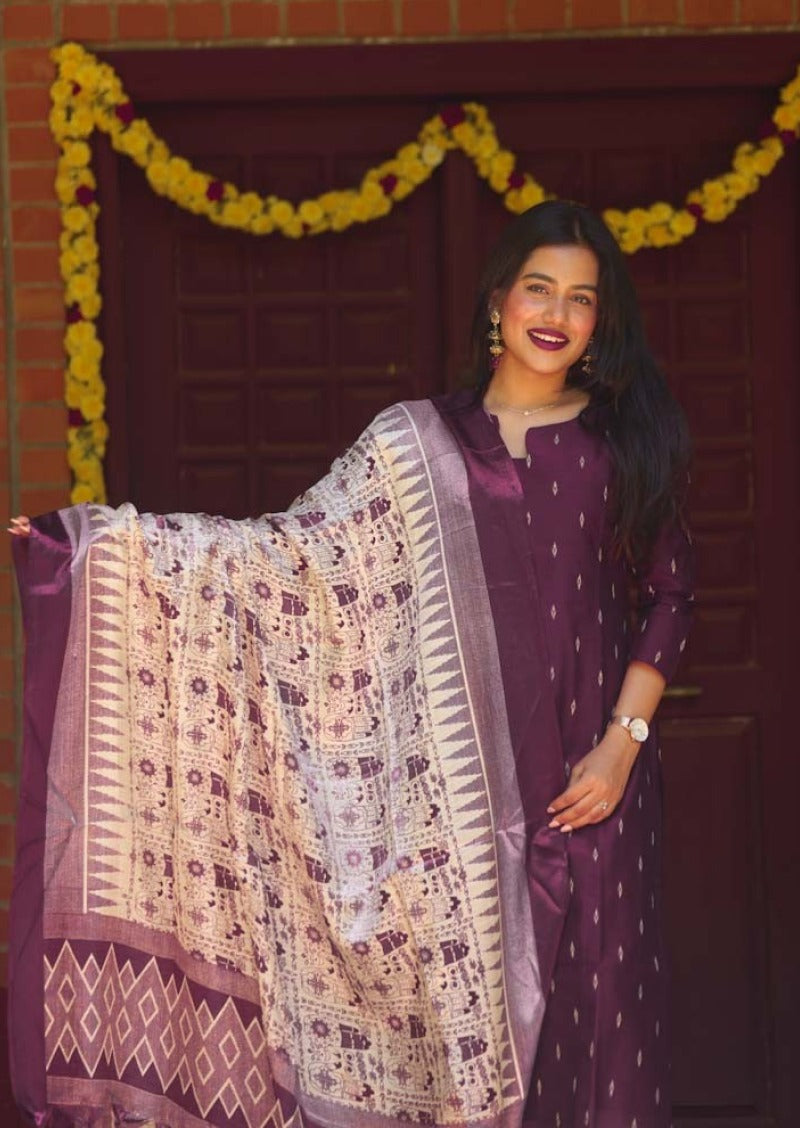 Vesper Vine Top & Dupatta Set