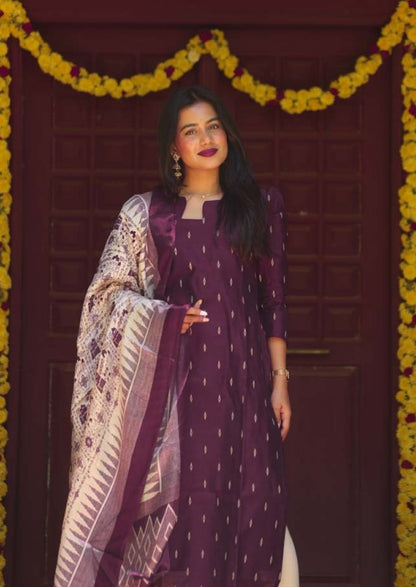 Vesper Vine Top & Dupatta Set