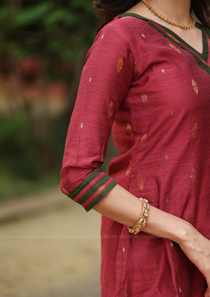 Vermilion Craft Salwar Suit