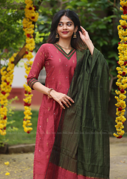 Vermilion Craft Salwar Suit