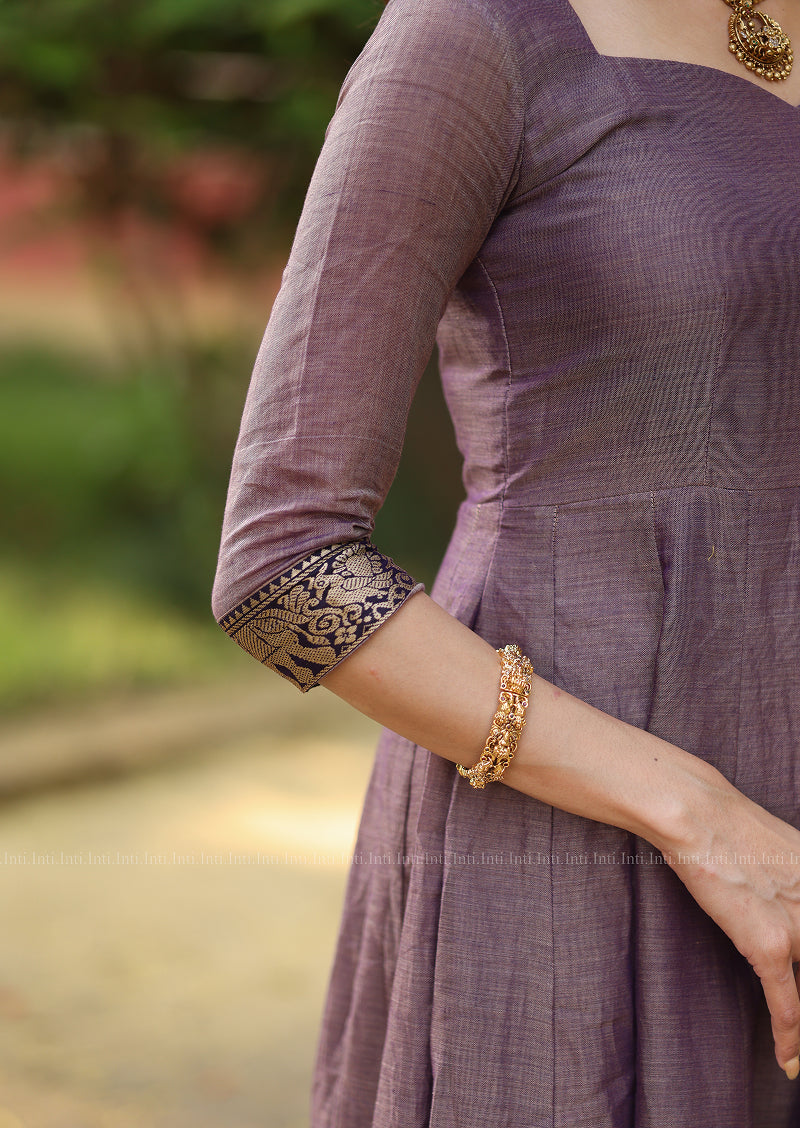 Vintage Plum Anarkali