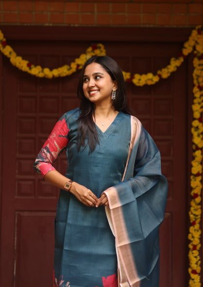 Aroha Zuri Top & Dupatta Set